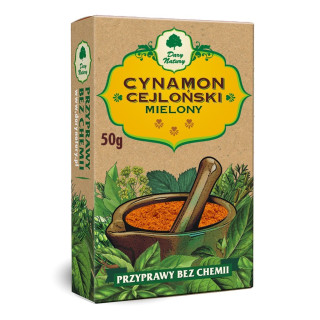 Cynamon Cejlonski Mielony 50 g - Dary Natury - Ekochatka