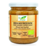 Krem Orzechowy Mix 4 Orzechy BIO 250 g - Bio Planet