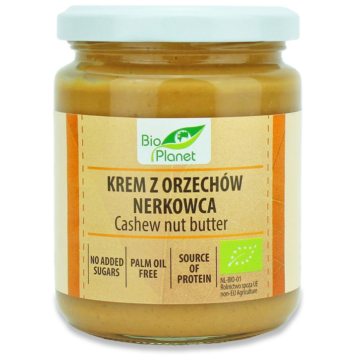 Krem z Prażonych Orzechów Nerkowca BIO 250 g - Bio Planet - Ekochatka