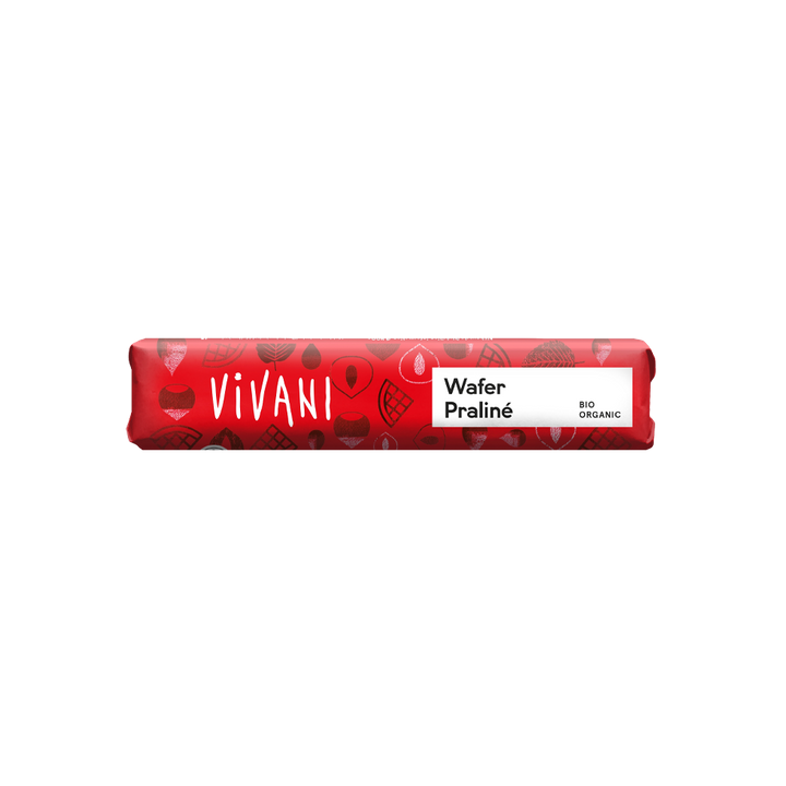 Baton Czekoladowy z Nadzieniem Pralinowym i Wafelkami BIO 40 g - Vivan
