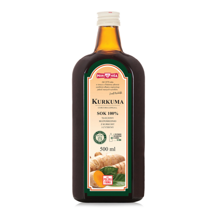 Sok z Kurkumy NFC z Cytryną 500 ml - Polska Róża - Ekochatka