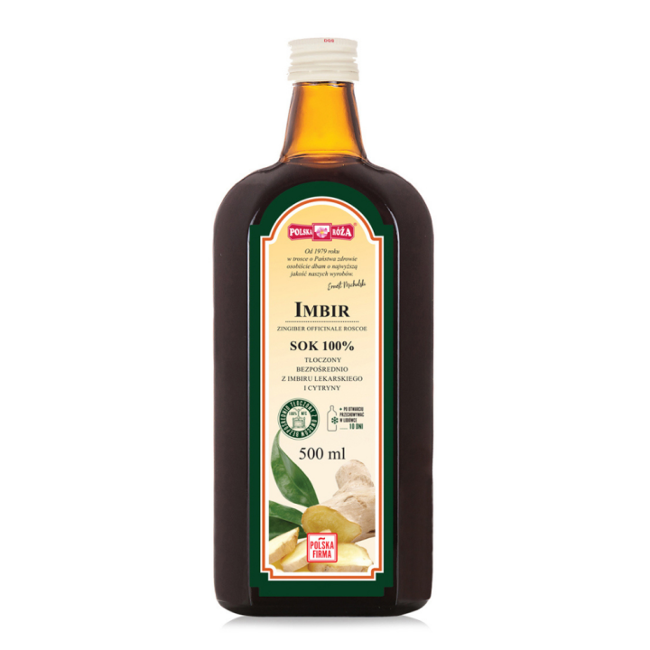Sok z Imbiru i Cytryny NFC 500 ml - Polska Roza - Ekochatka
