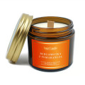 Świeca Sojowa Zapachowa Bergamotka z Pomarańczą Drewniany Knot 120 ml - Your Candle