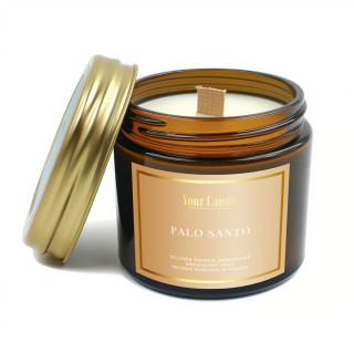 Swieca Sojowa Zapachowa Palo Santo z Drewnianym Knotem 120 ml - Your C
