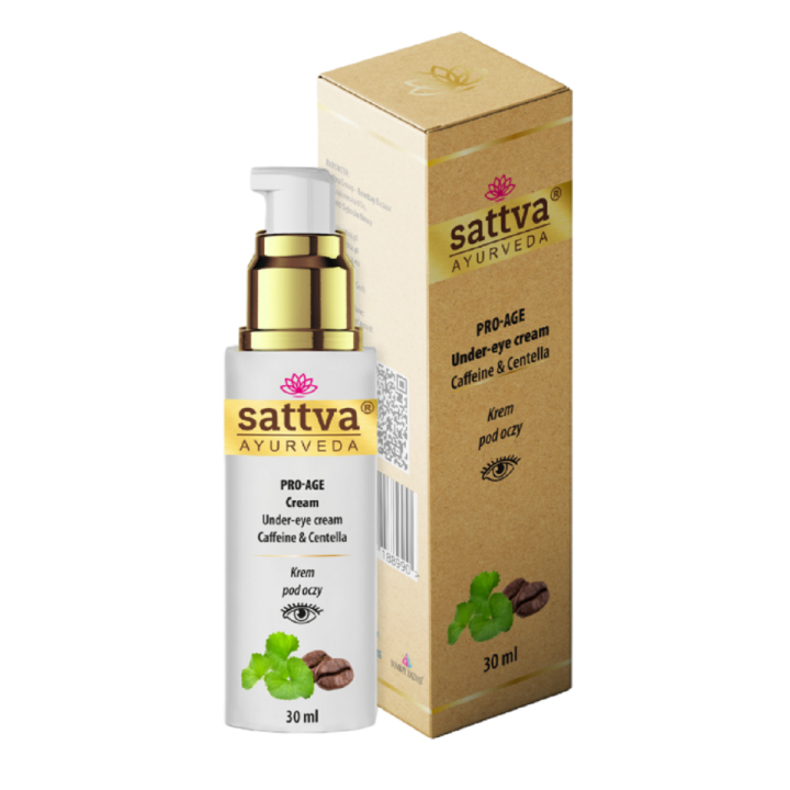 Krem Pod Oczy Pro-age z Kofeiną i Centellą 30 ml - Sattva - Ekochatka