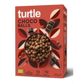 Kulki Zbożowe Czekoladowe BIO 300 g - Turtle - Ekochatka