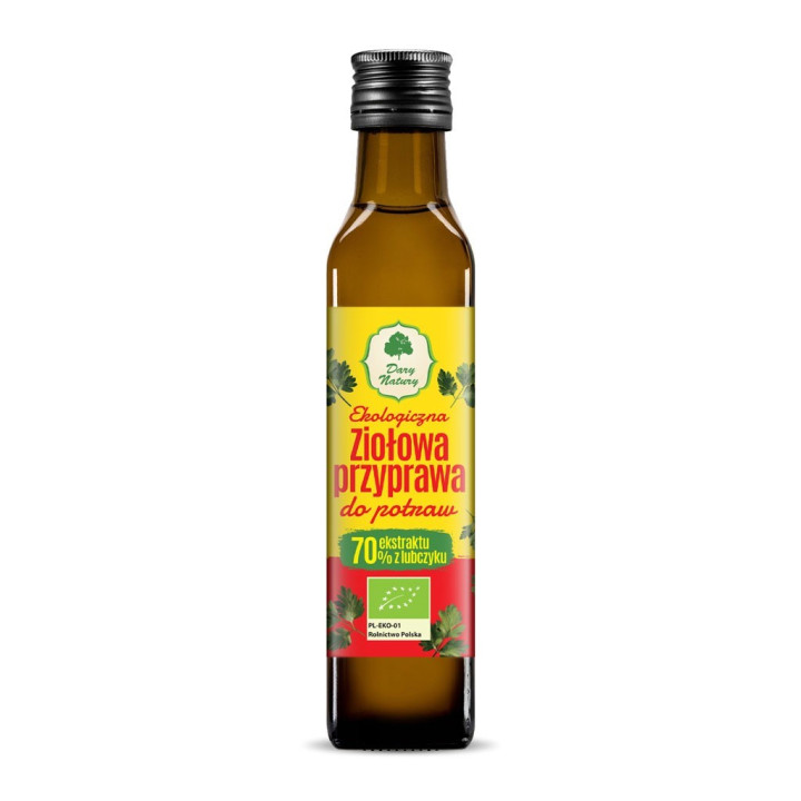 Przyprawa Ziołowa z Lubczykiem w Płynie BIO 250 ml - Dary Natury - Eko