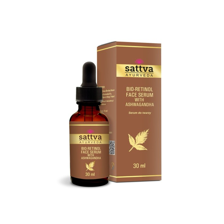 Serum do Twarzy z Ashwagandhą i Bio-Retinolem 30 ml - Sattva - Ekochat