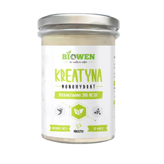 Kreatyna Monohydrat w Proszku z Tauryną Bezglutenowa 250 g - Biowen - 