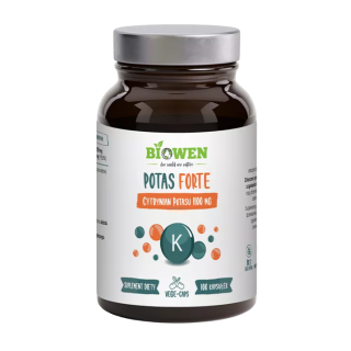 Potas Forte 1100 mg Cytrynian Potasu Bezglutenowy 100 Kapsułek - Biowe