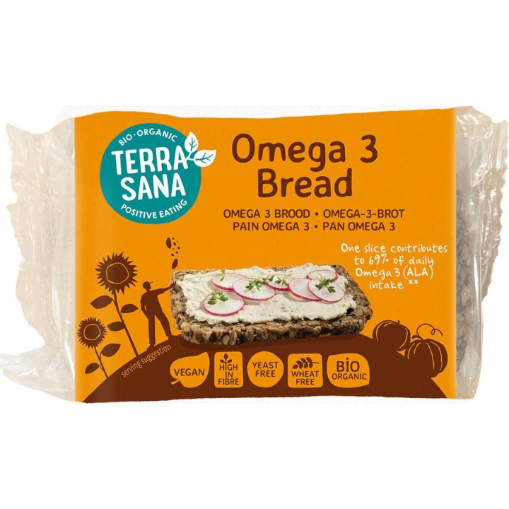 Chleb Omega-3 Owsiany Krojony BIO 300 g - Terrasana - Ekochatka