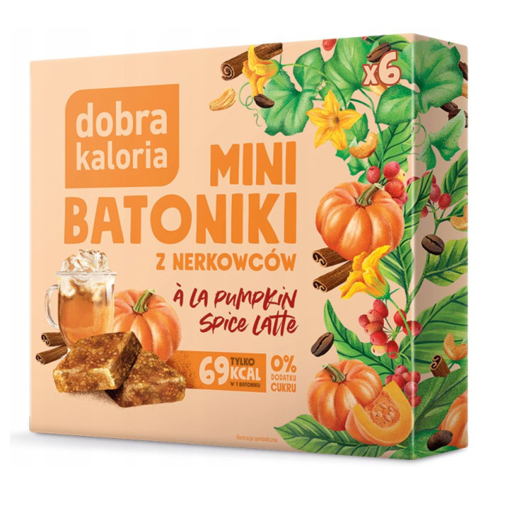 Batoniki Mini z Nerkowców Mango Lassi 6 x 17 g - Dobra Kaloria - Ekoch