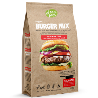 Roślinny Zamiennik Mięsa Mielonego na Burgery Bezglutenowy 200 g - Cul