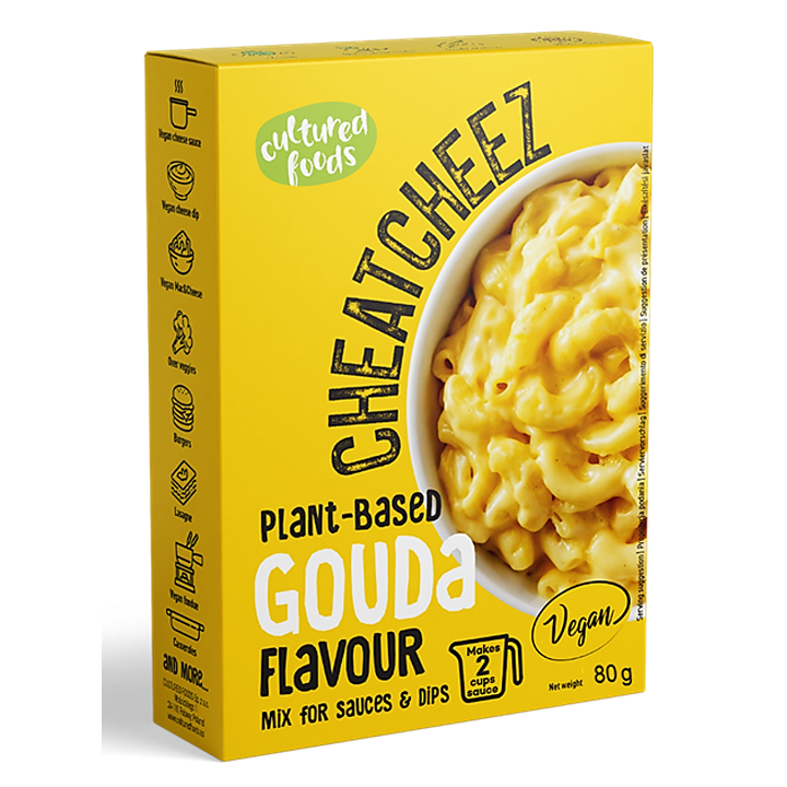 Wegański Sos Serowy o Smaku Gouda Bezglutenowy 80 g - Cultured Foods -