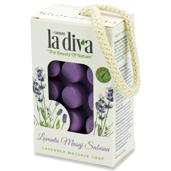 Mydło do Masażu Lawendowe Glicerynowe 120 g - La Diva - Ekochatka