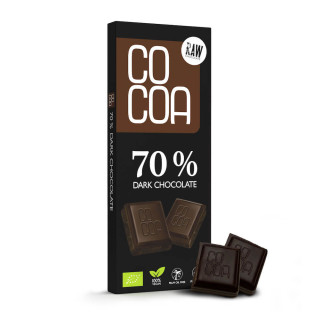 Czekolada Gorzka 70% z Surowego Kakao BIO 40 g - Cocoa - Ekochatka