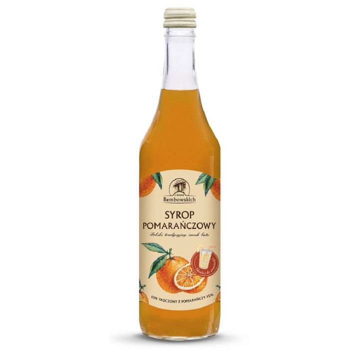 Syrop Pomarańczowy z Tłoczonego Soku 500 ml - Rembowscy - Ekochatka