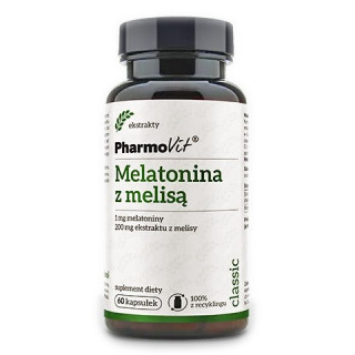 Melatonina z Melisą Bezglutenowe 60 Kapsułek - Pharmovit - Ekochatka