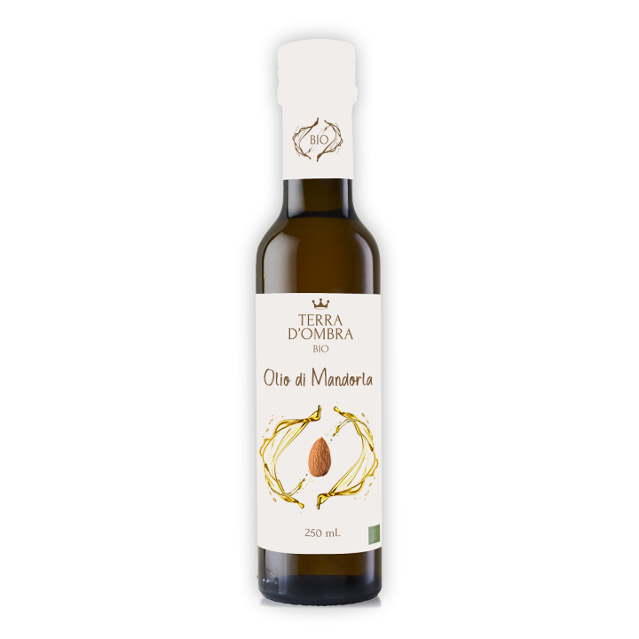 Olej Migdałowy Tłoczony na Zimno BIO 250 ml - Terra D'Ombra - Ekochatk