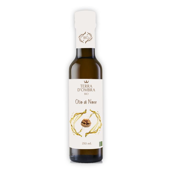 Olej z Orzechów Włoskich Tłoczony na Zimno BIO 250 ml - Terra D'Ombra 