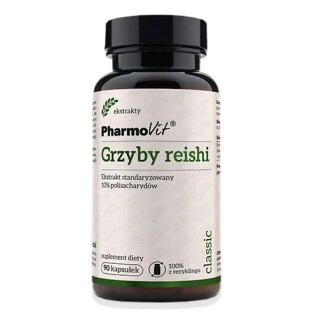 Grzyby Reishi Ekstrakt 400 mg Bezglutenowy 90 Kapsułek - Pharmovit - E