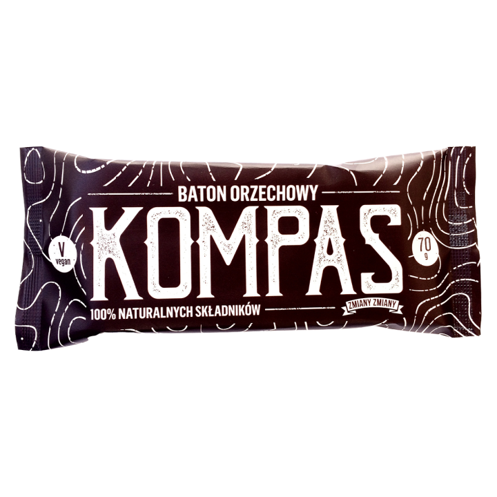 Baton Orzechowy Kompas Bezglutenowy 70 g - Zmiany Zmiany - Ekochatka