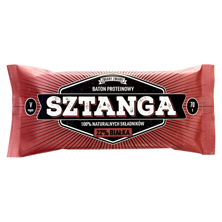 Baton Proteinowy Sztanga Bezglutenowy 70 g - Zmiany Zmiany - Ekochatka