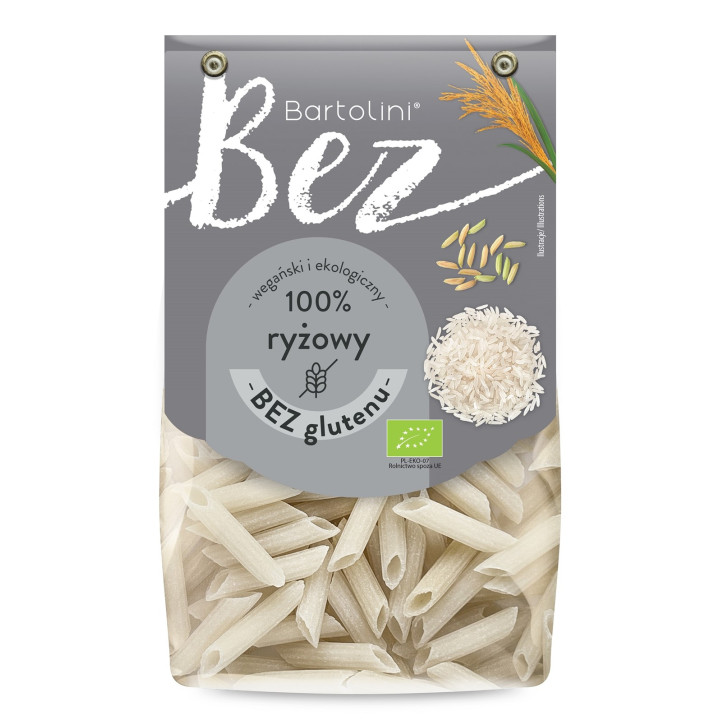 Makaron Ryzowy Penne Bezglutenowy BIO 250 g - Bartolini - Ekochatka