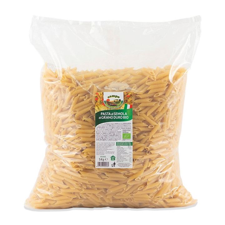 Makaron Penne Semolinowy BIO 5 kg - Horeca - Ekochatka