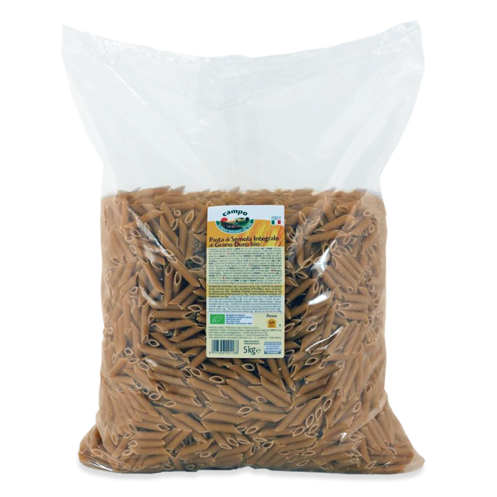 Makaron Penne Razowy Pełnoziarnisty BIO 5 kg - Horeca Bio - Ekochatka