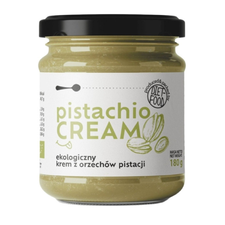 Krem z Pistacji Prażonych 100% BIO 180 g - Diet-Food - Ekochatka