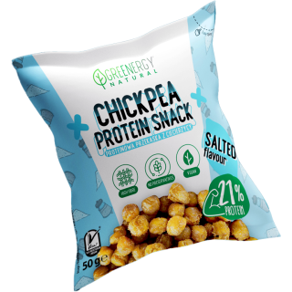 Przekąska Proteinowa z Ciecierzycy Solona 50 g - Greenergy - Ekochatka