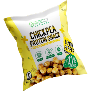 Przekąska Proteinowa z Ciecierzycy o Smaku Cytryny i Pieprzu 50 g - Gr