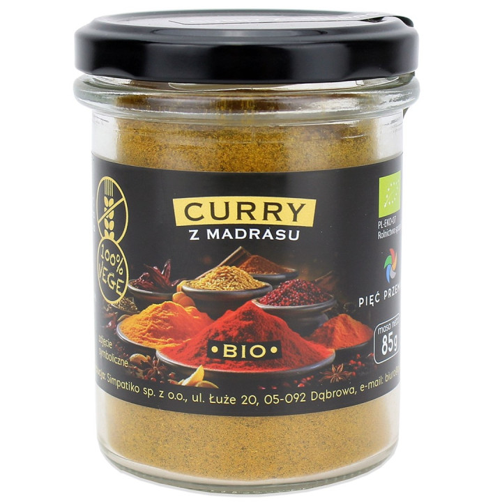 Curry z Madrasu Bezglutenowe BIO 85 g - Piec Przemian - Ekochatka