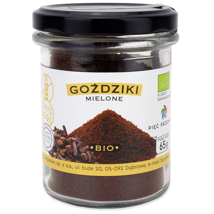 Goździki Mielone Bezglutenowe BIO 65 g - Pięć Przemian - Ekochatka