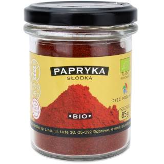 Papryka Słodka Mielona Bezglutenowa BIO 85 g - Pięć Przemian - Ekochat