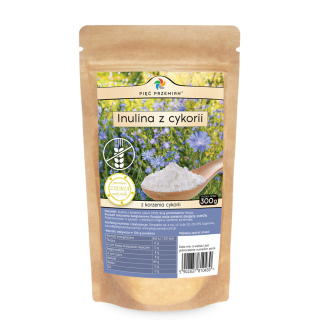 Inulina z Korzenia Cykorii Bezglutenowa 300 g - Pięć Przemian - Ekocha
