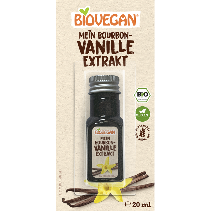 Ekstrakt z Wanilii Bourbon Bezglutenowy BIO 20 ml - Biovegan - Ekochat