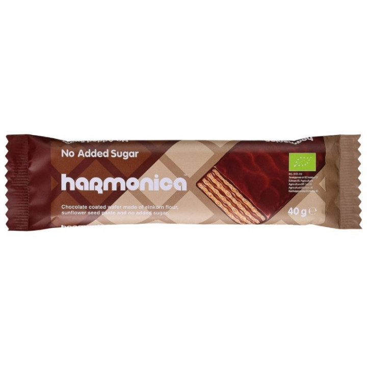 Wafelek z Samopszy w Czekoladzie Mlecznej Bez Cukru BIO 40 g - Harmoni