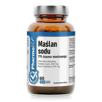 Maślan Sodu 500 mg Mikrootoczkowany Bezglutenowy 60 Kapsułek - Pharmovit