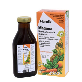 Floradix Magnez w Płynie Bezglutenowy 250 ml - Salus - Ekochatka
