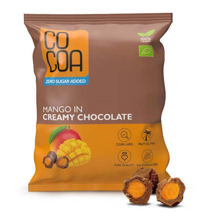 Mango w Czekoladzie Creamy bez Dodatku Cukrów BIO 70 g - Cocoa - Ekoch