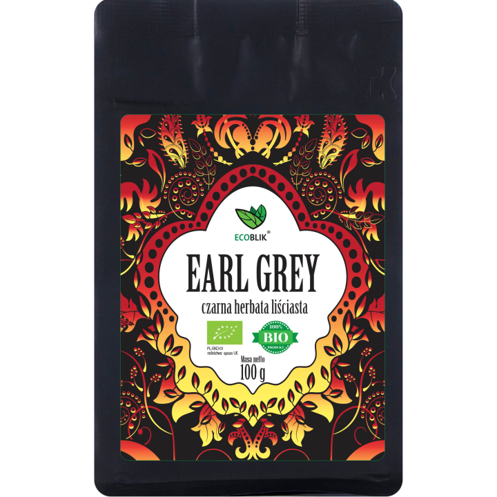 Herbata Czarna Earl Grey Liściasta BIO 100 g - Ecoblik - Ekochatka