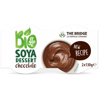 Deser Sojowy Czekoladowy Bezglutenowy Wegański BIO 260 g - The Bridge 