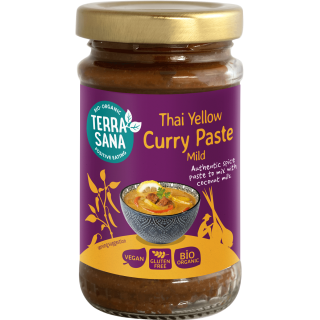 Pasta Tajska Żółte Curry Bezglutenowa BIO 120 g - Terrasana - Ekochatk