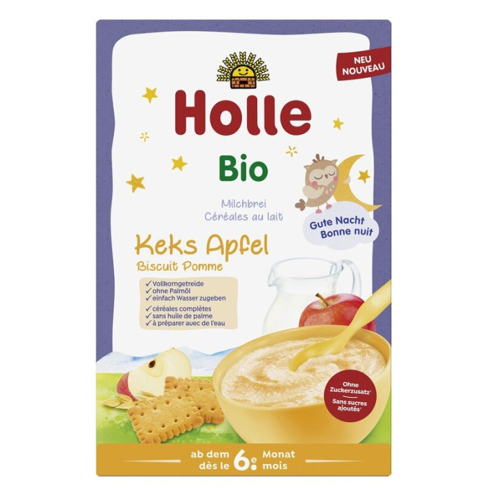 Kaszka Zbożowa Mleczna Ciasteczkowo-Jabłkowa BIO od 6 Miesiąca 250 g -