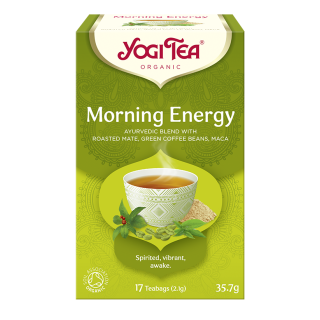 Herbatka Poranna Energia z Mate i Zieloną Kawą BIO 35,7 g - Yogi Tea -