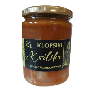 Klopsiki z Krolika w Sosie Pomidorowym 500 g - Amciu - Ekochatka