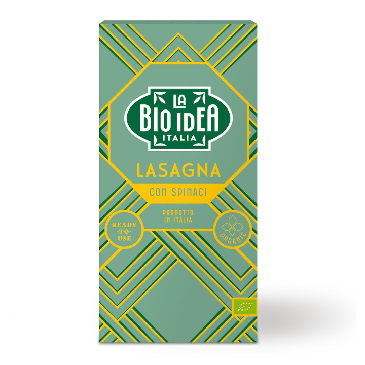 Makaron Lasagne ze Szpinakiem BIO 250 g - La Bio Idea - Ekochatka