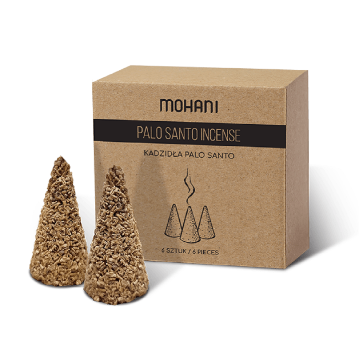 Kadzidełka Stożkowe Palo Santo 6 szt. 20 g - Mohani - Ekochatka
